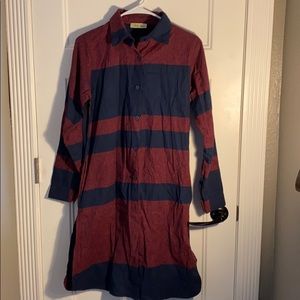 BOUTIQUE Flannel T-Shirt Dress - SIZE M